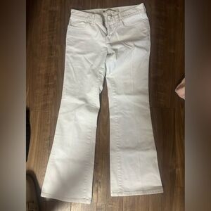 Gap white low wasted jeans